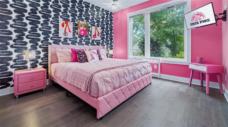 Colorful Barbie Dreamhouse aesthetic experience on Broadway Nashville