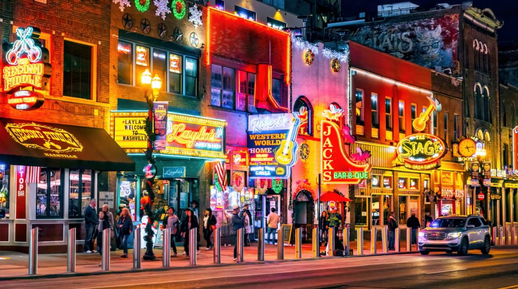 Broadway nightlife near Nashville vacation rental